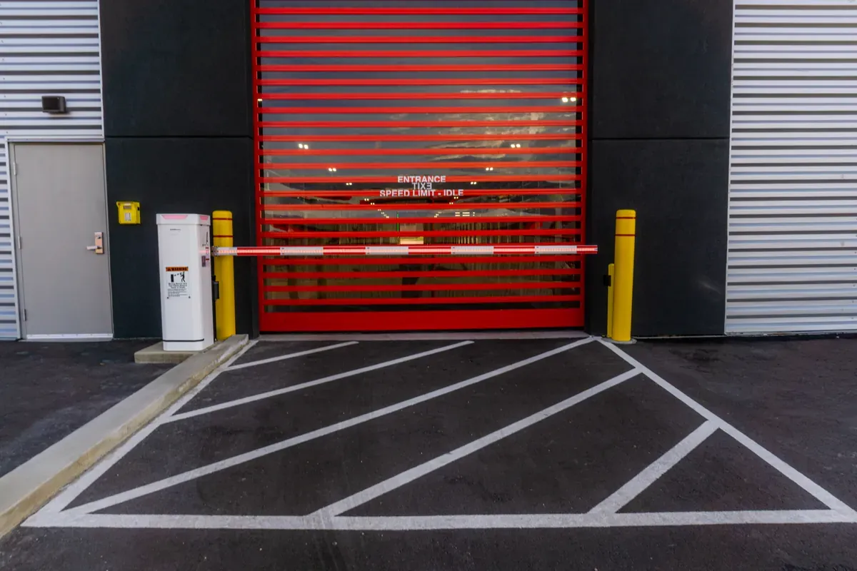 Covered Drive Through Access Door